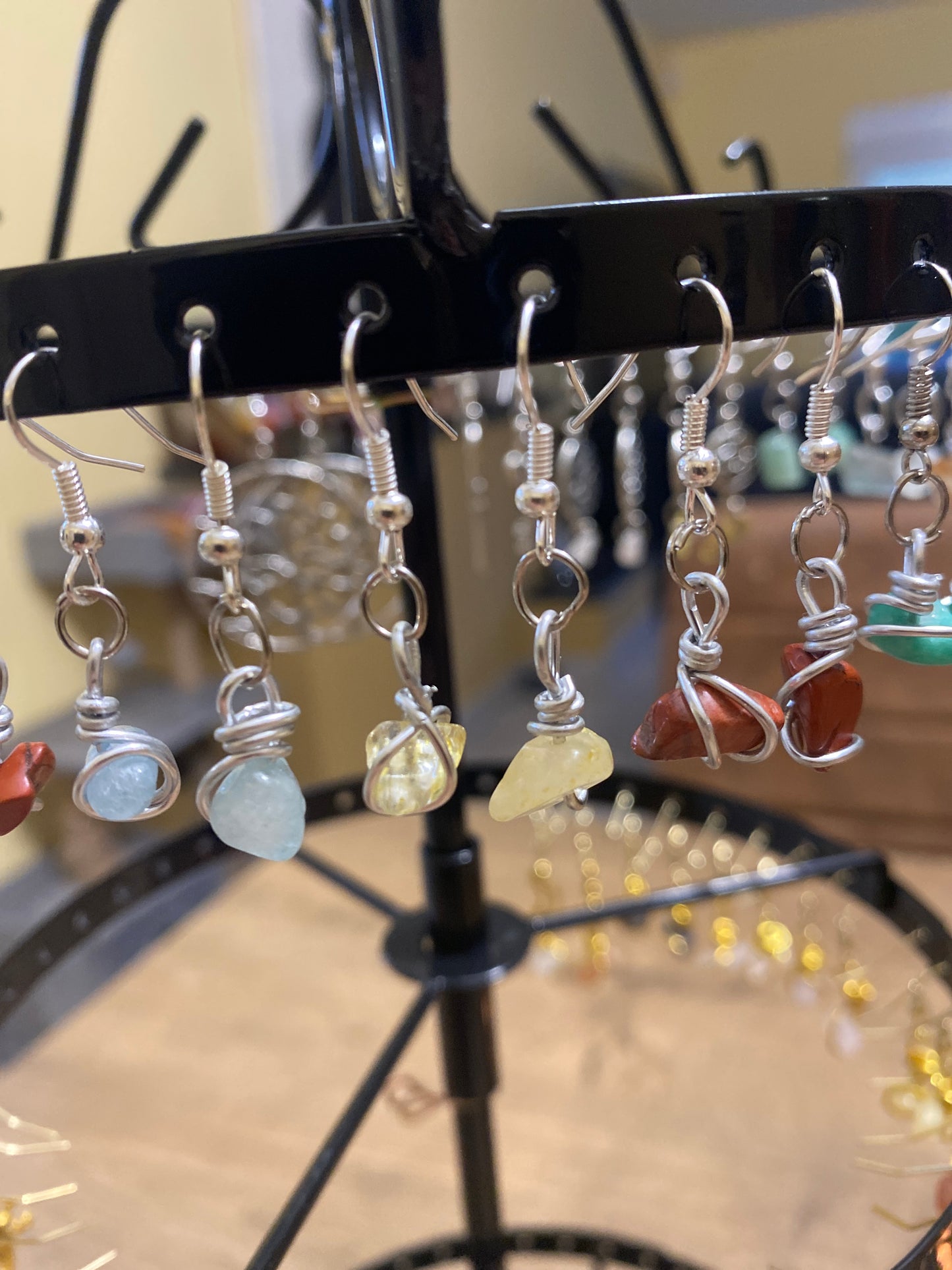 Boucles d’oreilles citrine