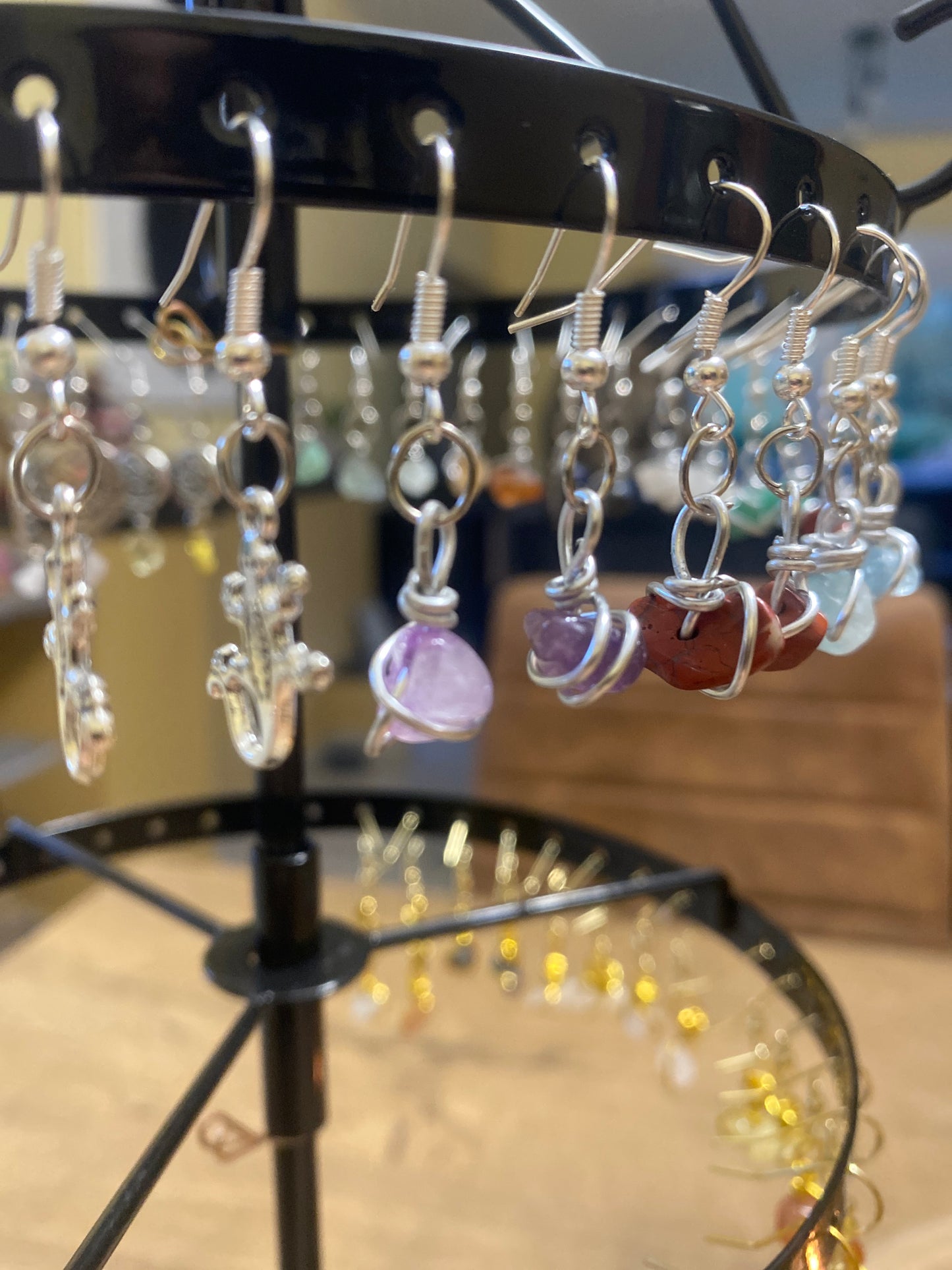 Boucles d’oreilles améthyste