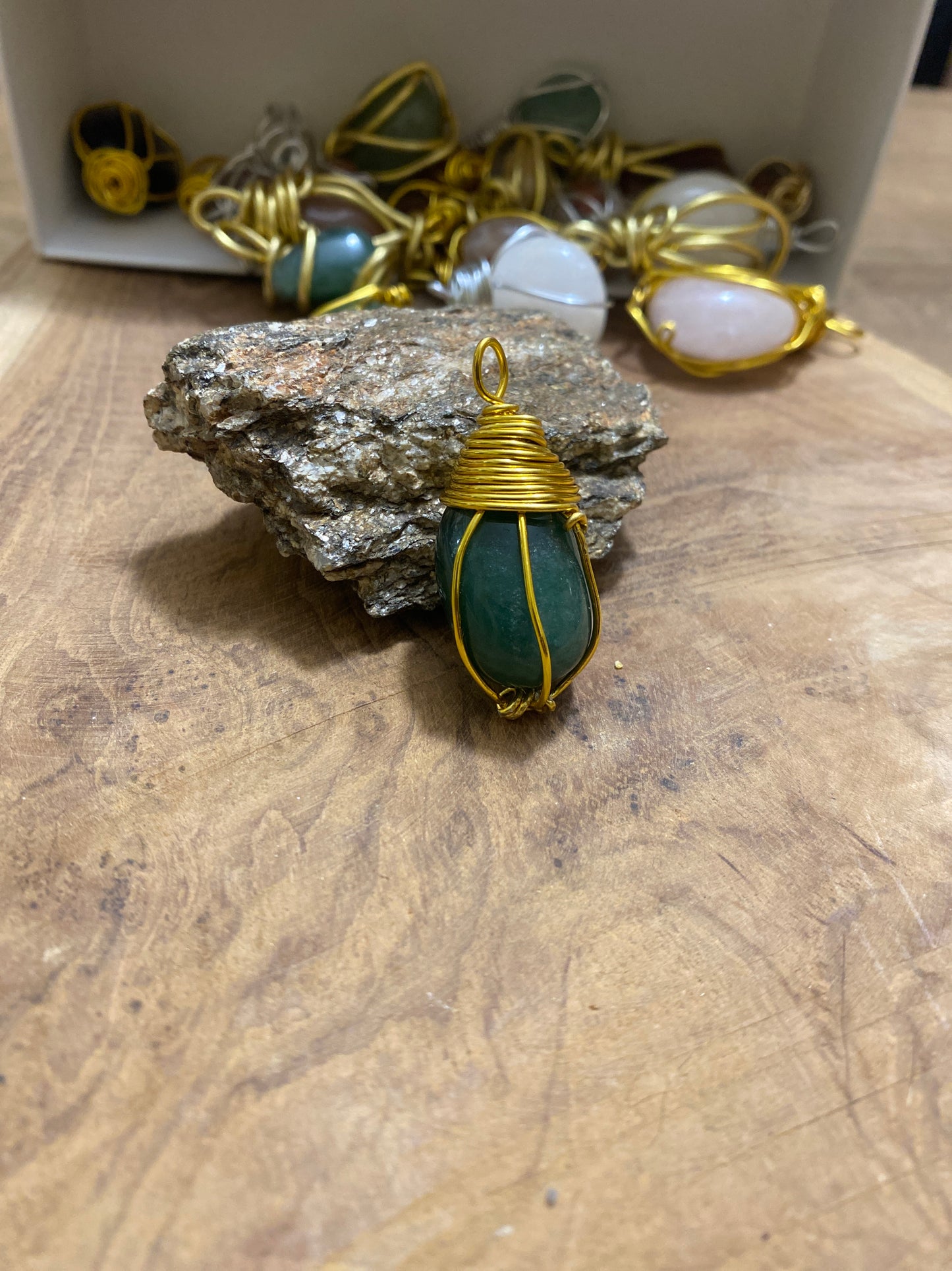 Pendentif Aventurine verte
