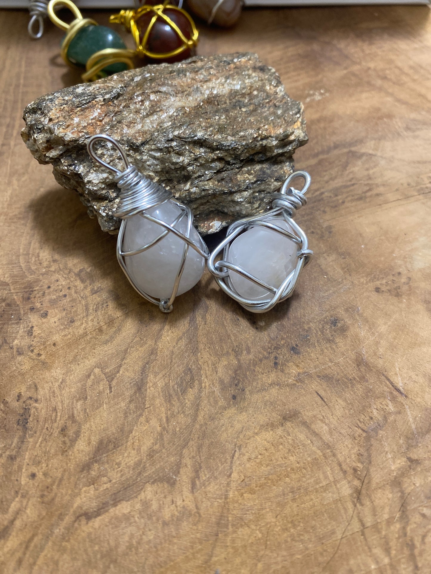 Pendentif Quartz laiteux