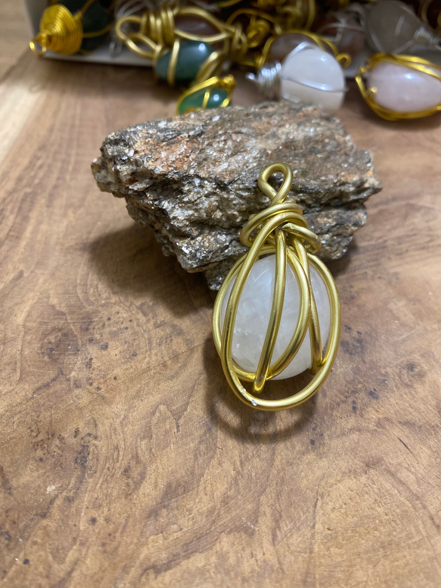 Pendentif Quartz laiteux