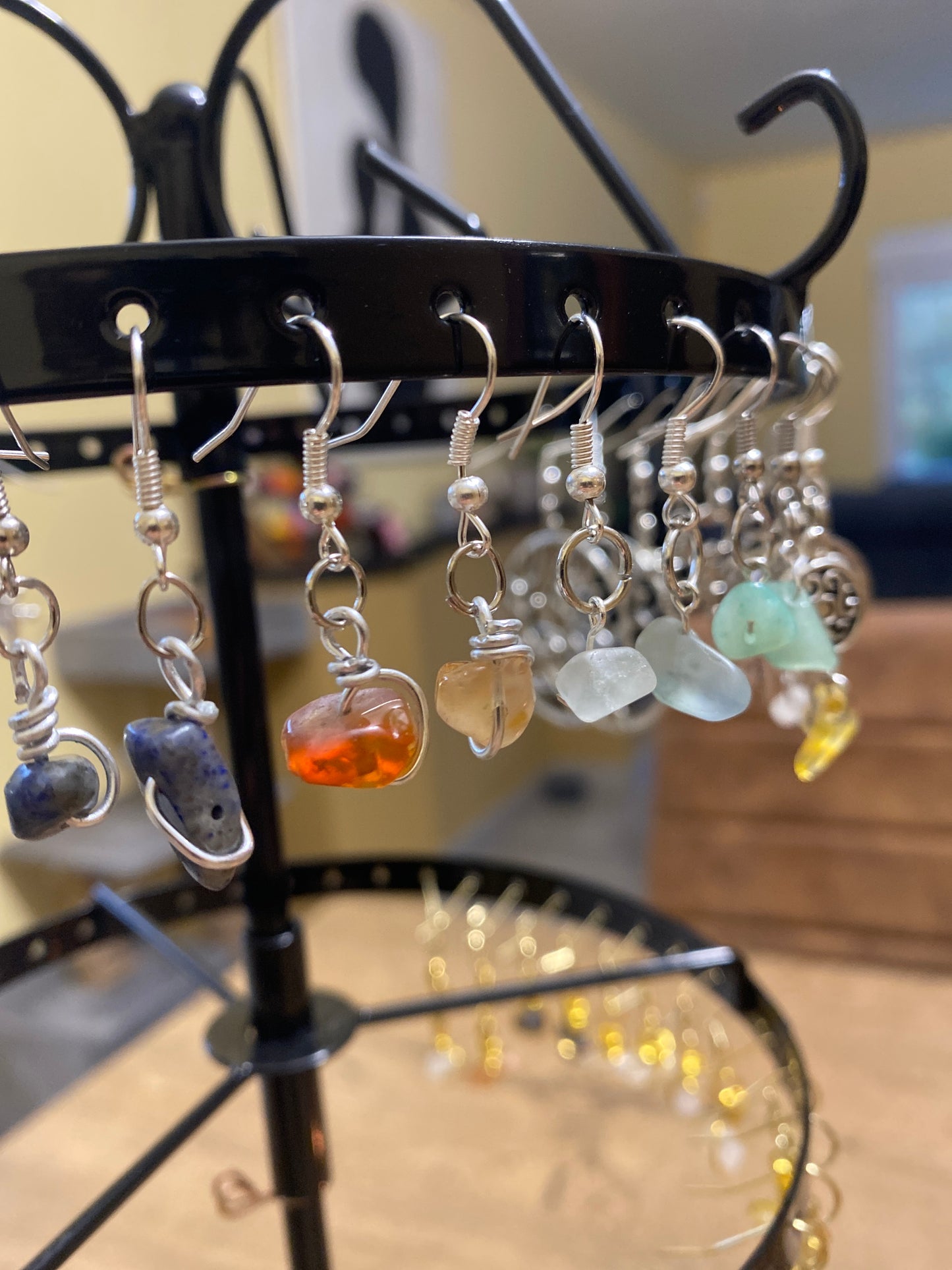 Boucles d’oreilles cornaline