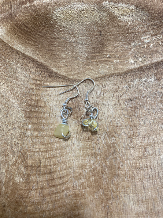 Boucles d’oreilles citrine