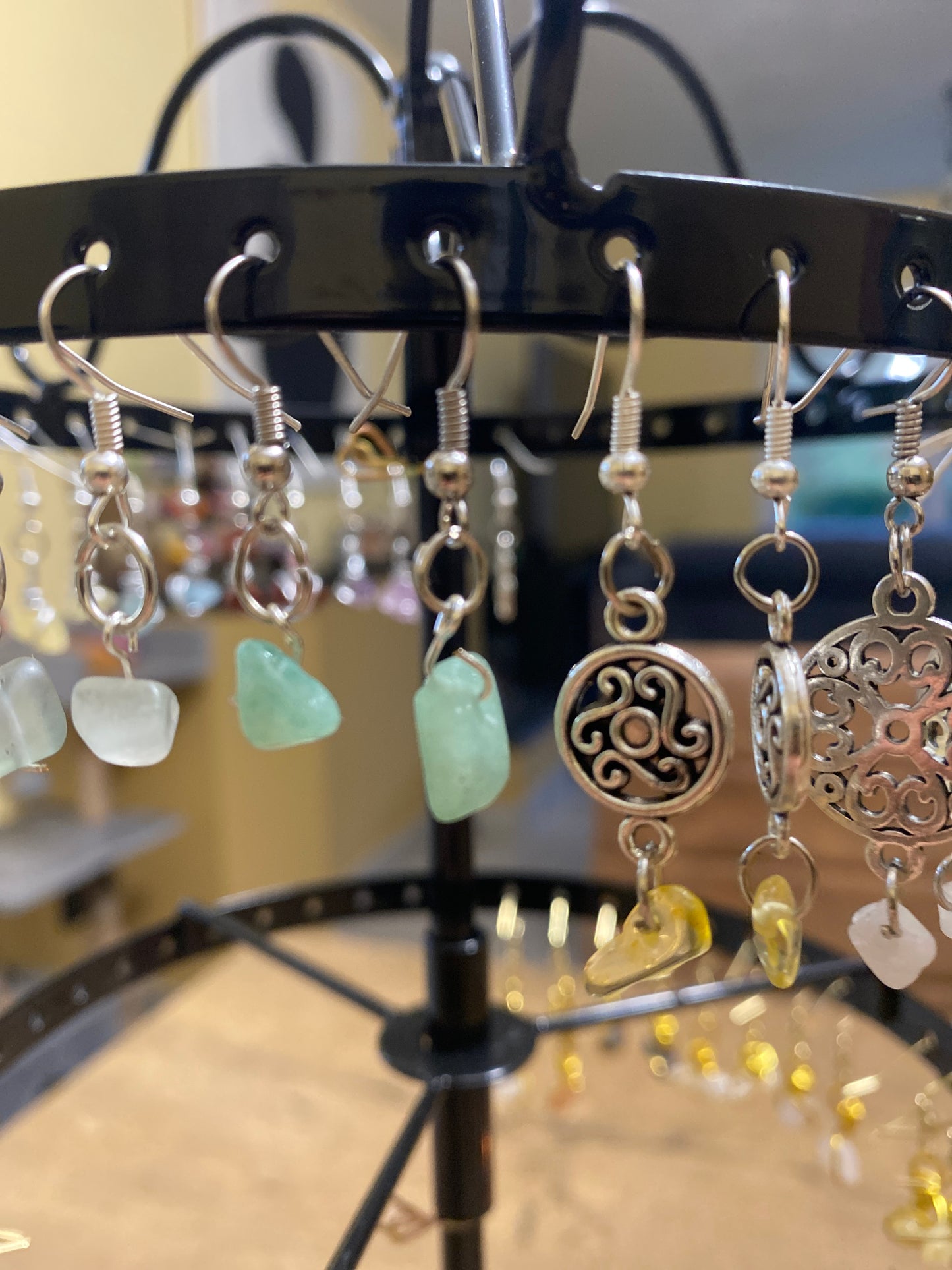 Boucles d’oreilles chrysoprase