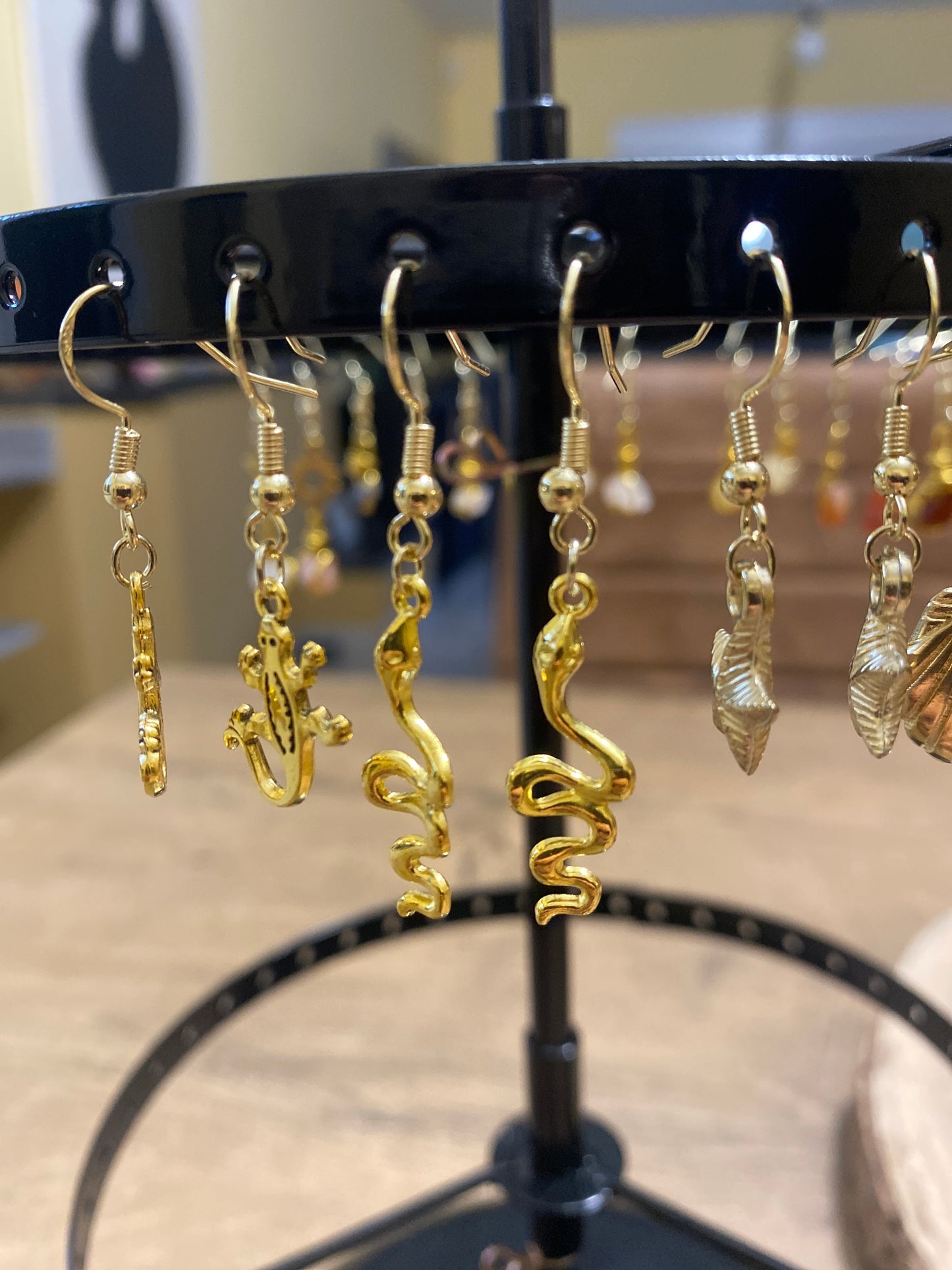 Boucles d’oreilles serpent