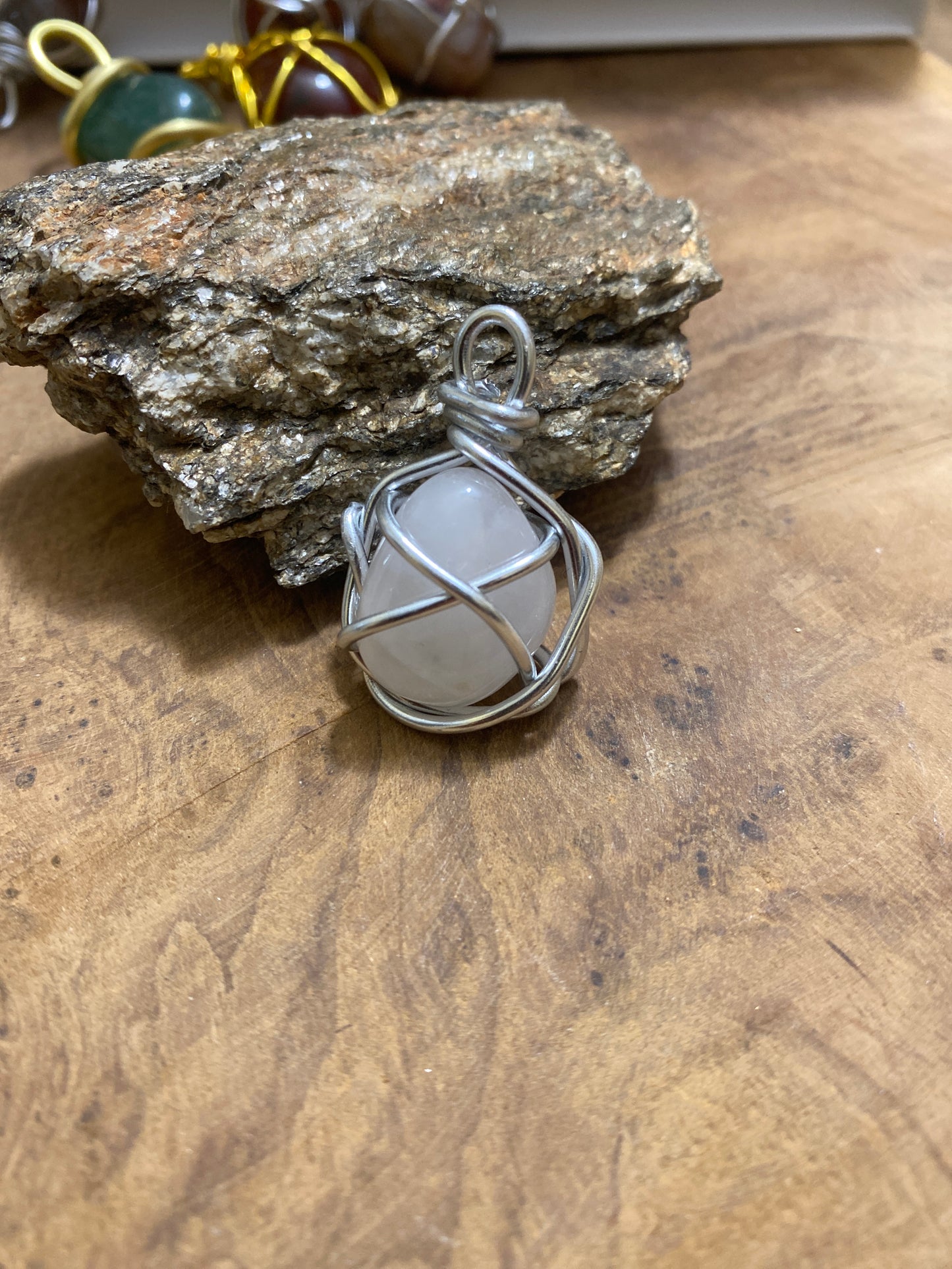 Pendentif Quartz laiteux