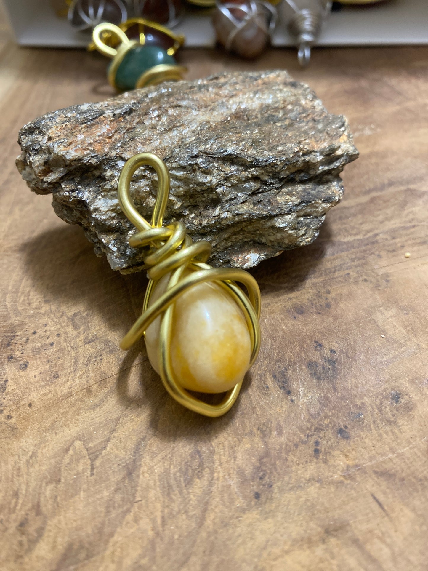 Pendentif Aventurine jaune