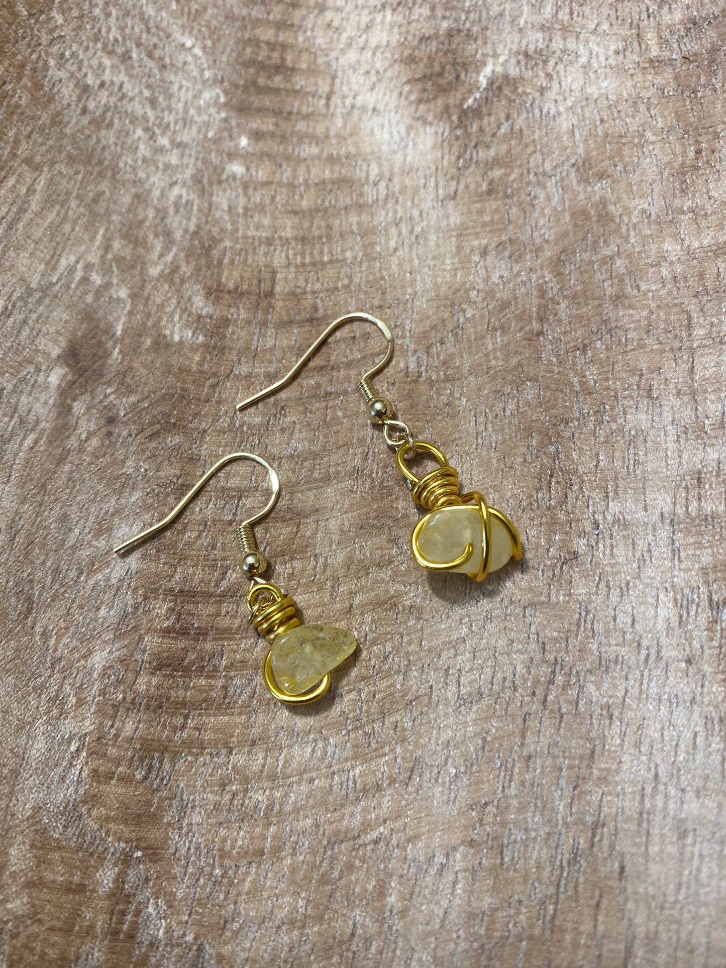 Boucles d’oreilles citrine