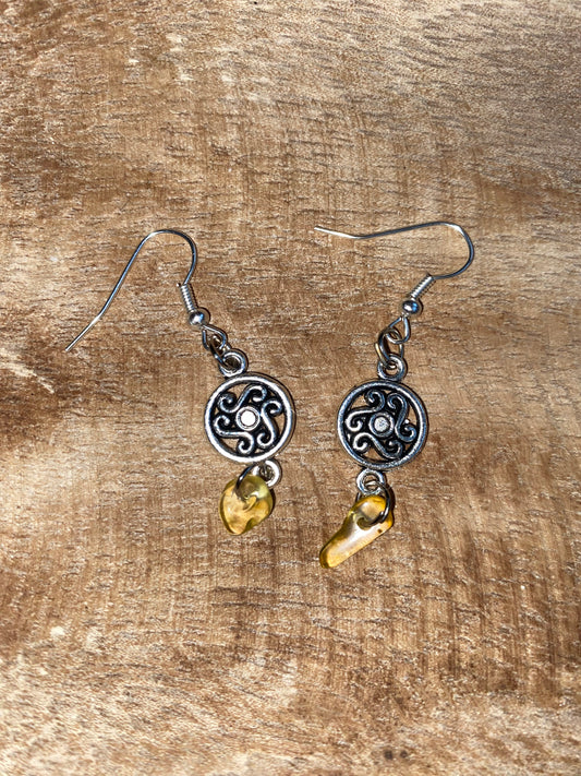 Boucles d’oreilles protection et vitalité