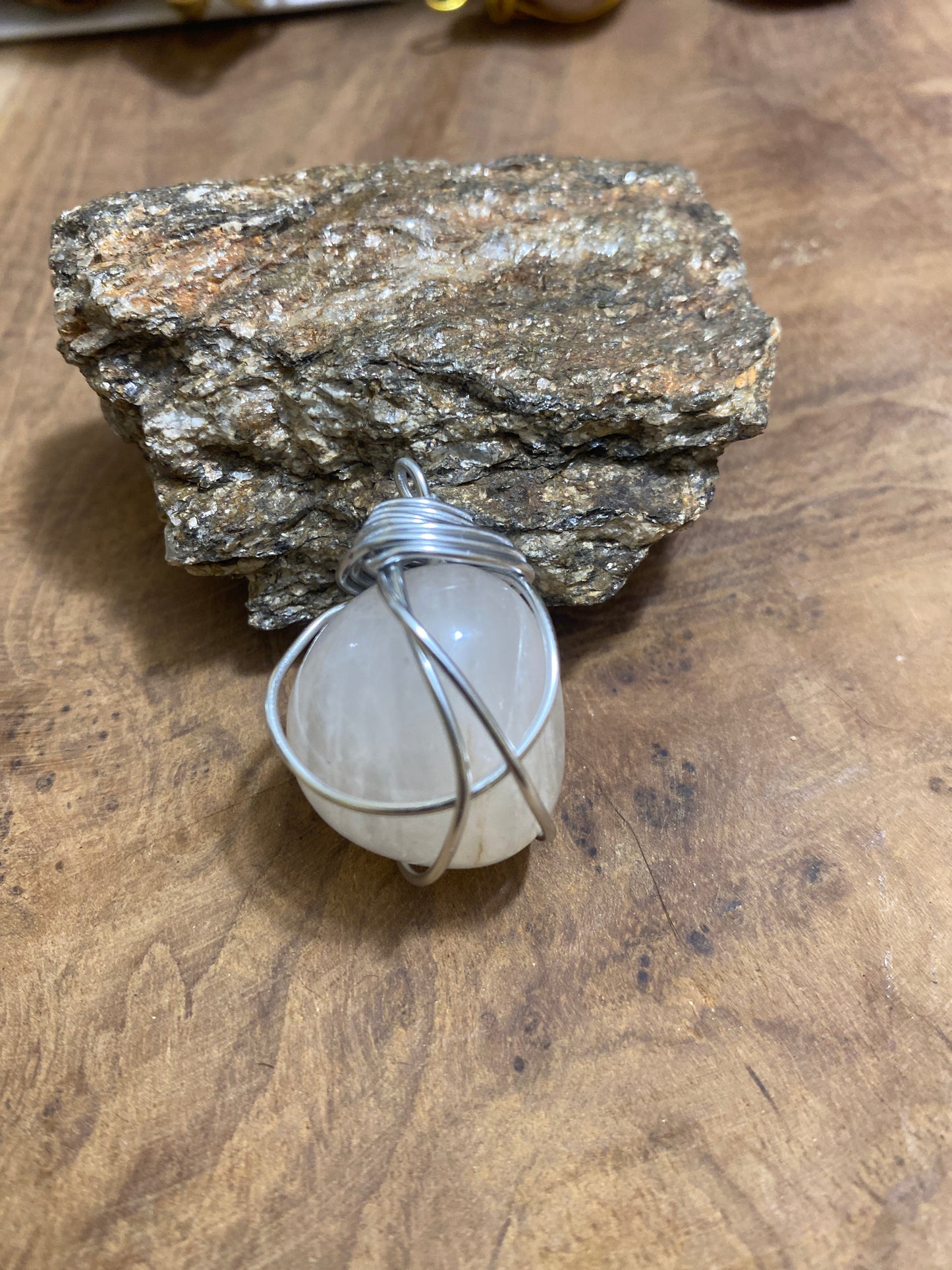 Pendentif Quartz laiteux