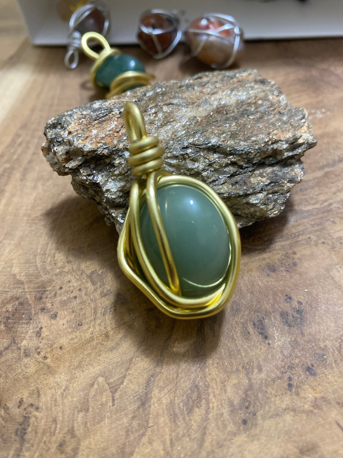 Pendentif Aventurine verte