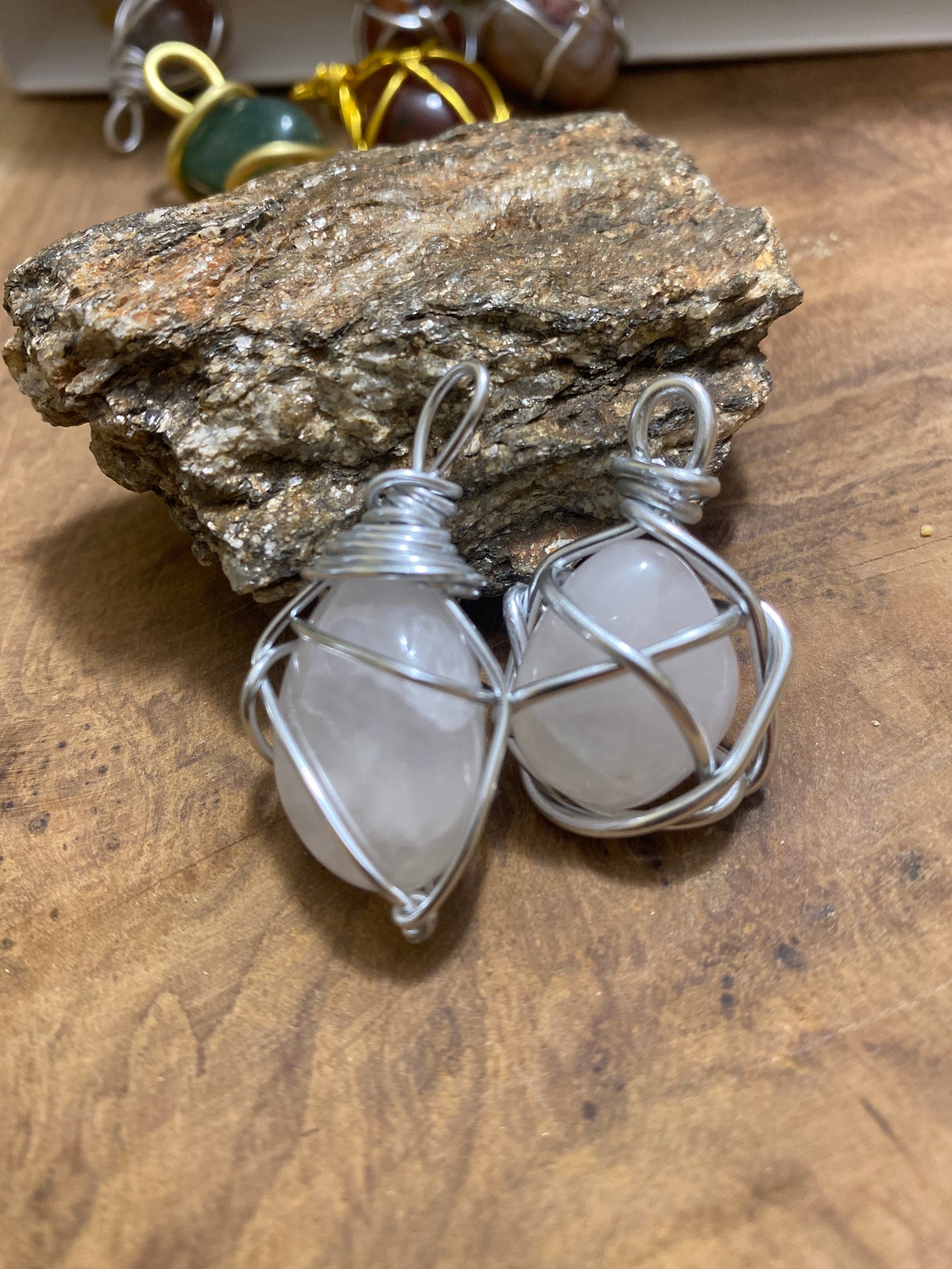 Pendentif Quartz laiteux