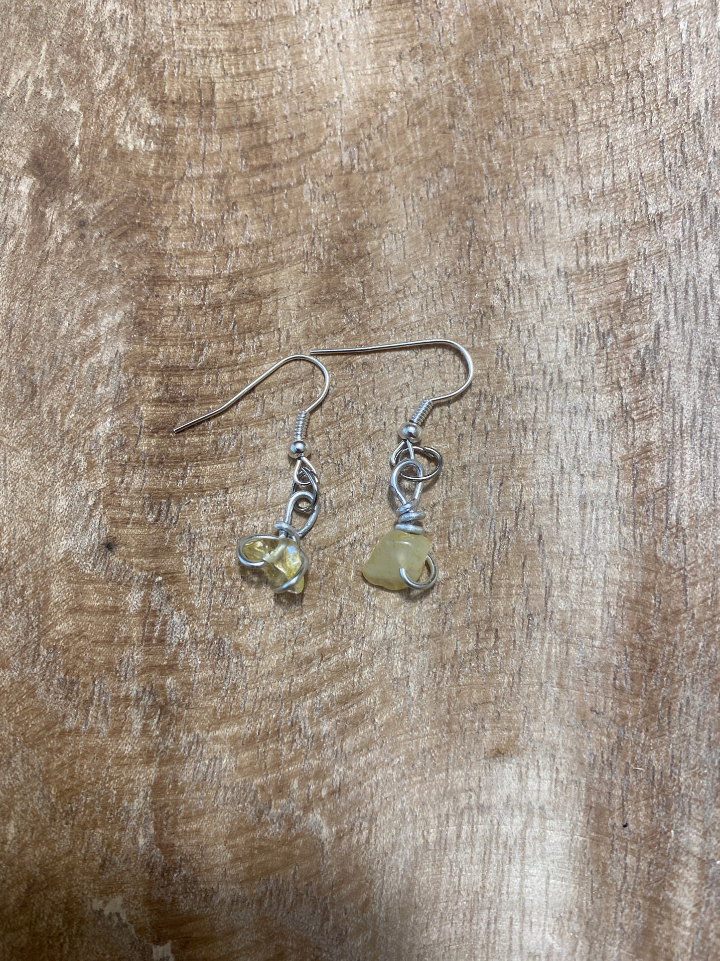 Boucles d’oreilles citrine
