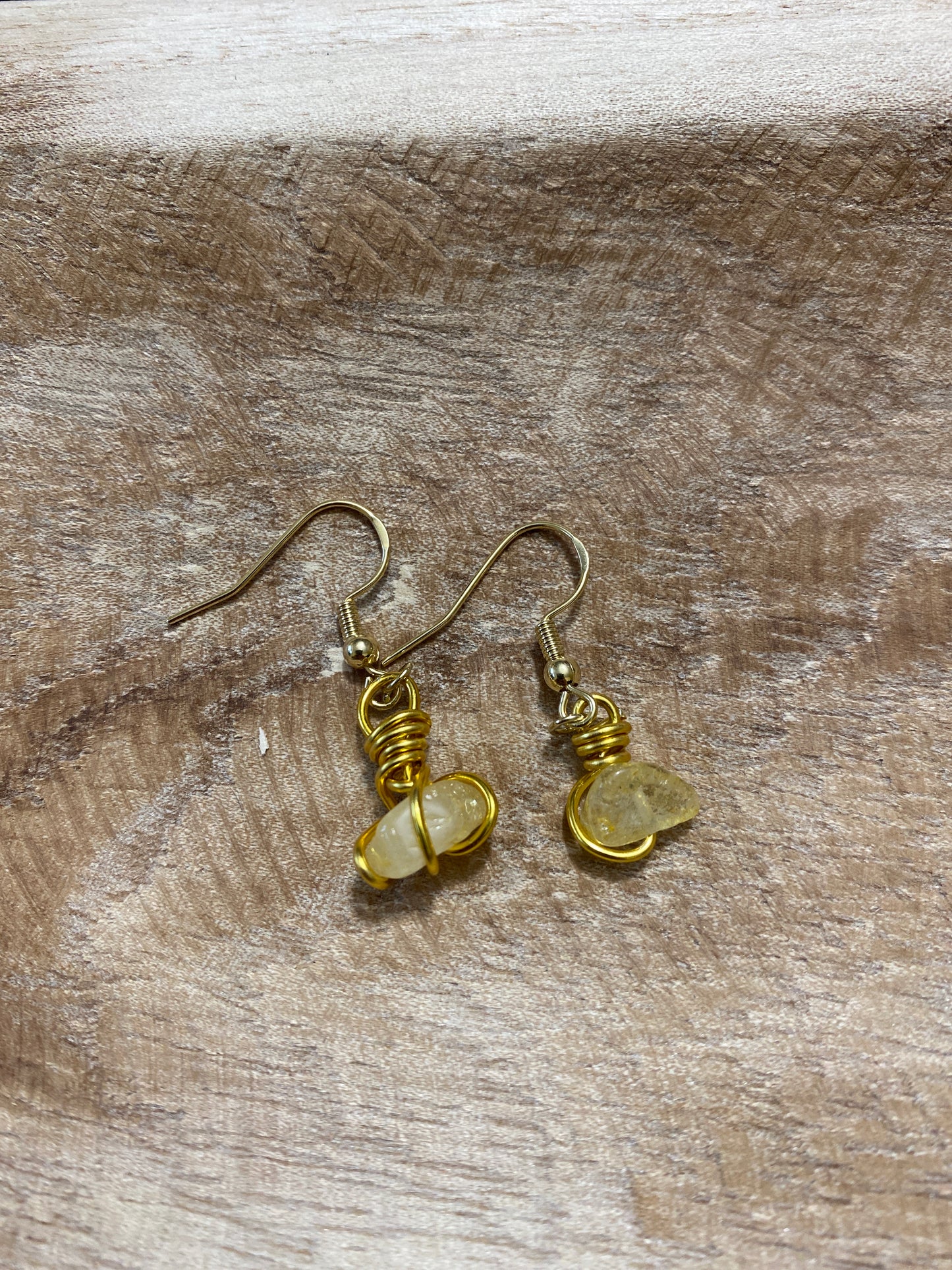 Boucles d’oreilles citrine