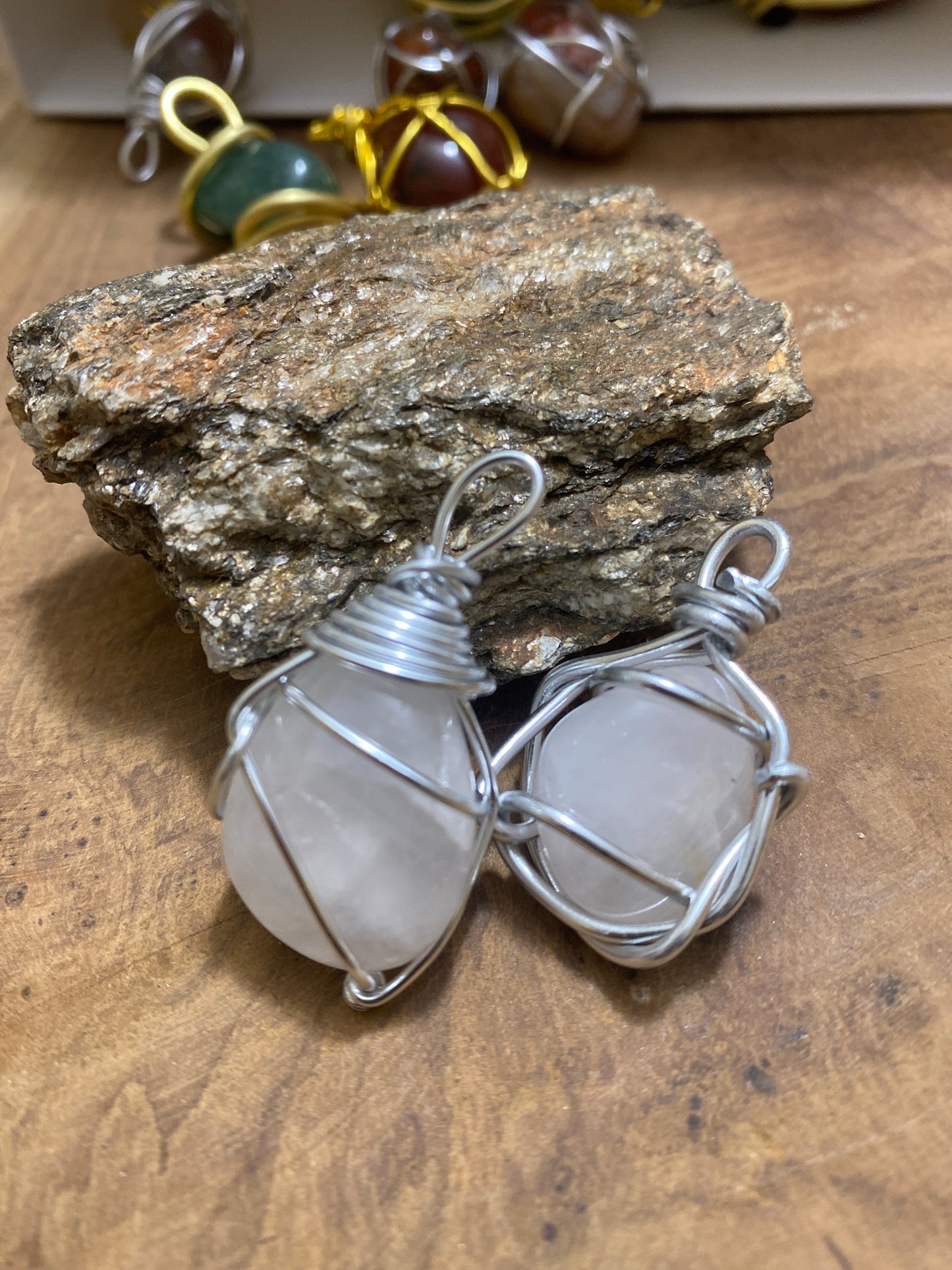 Pendentif Quartz laiteux