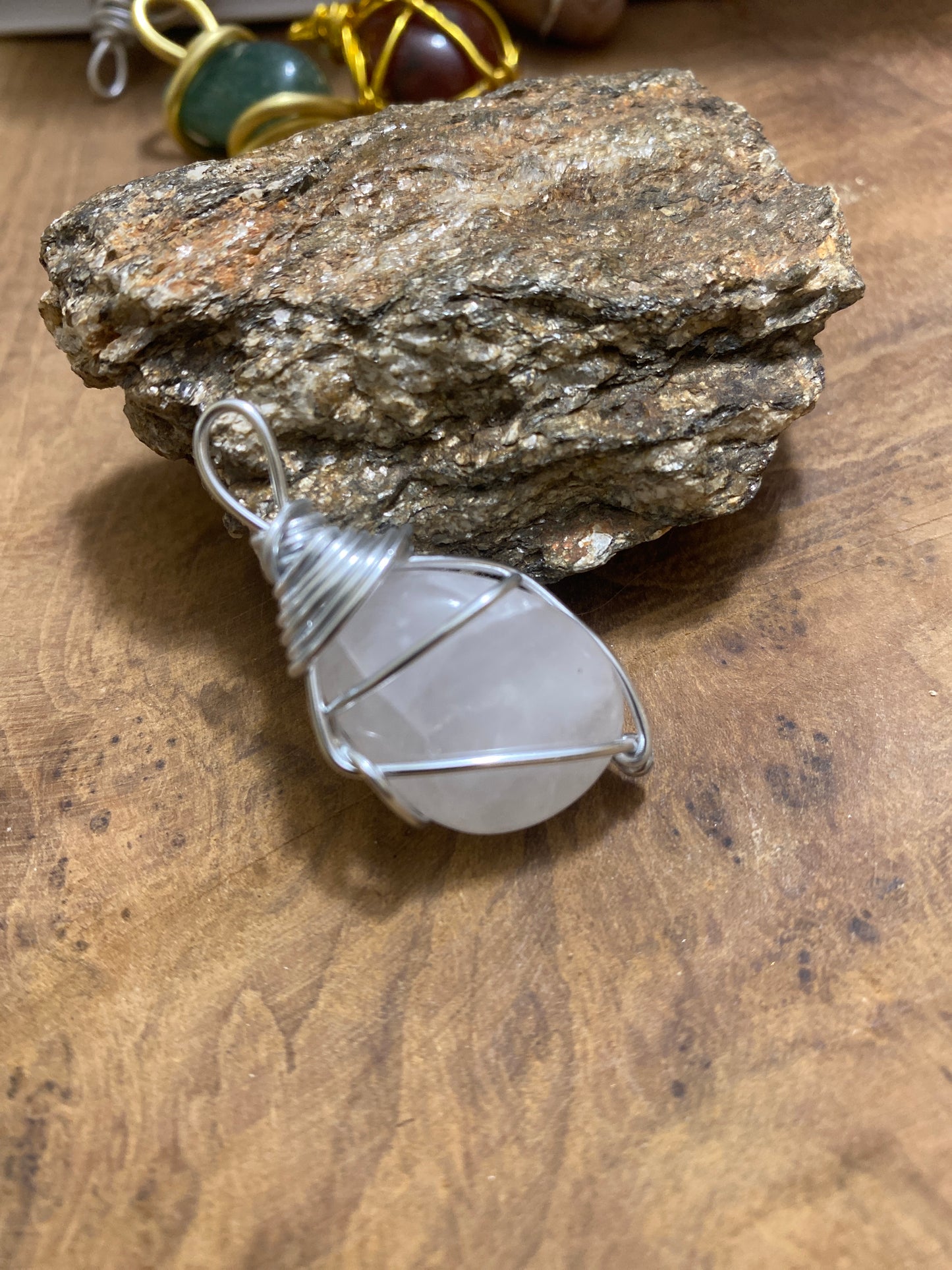 Pendentif Quartz laiteux