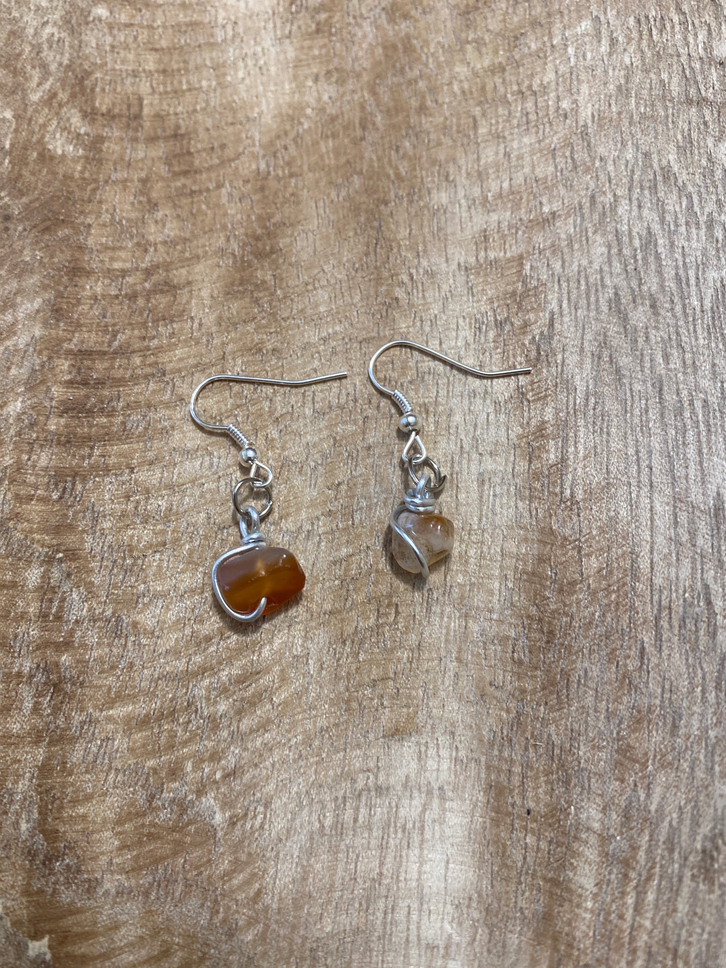 Boucles d’oreilles cornaline