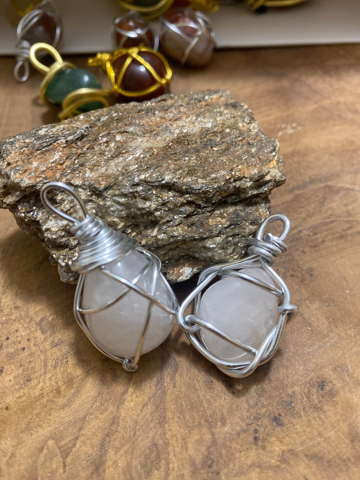 Pendentif Quartz laiteux