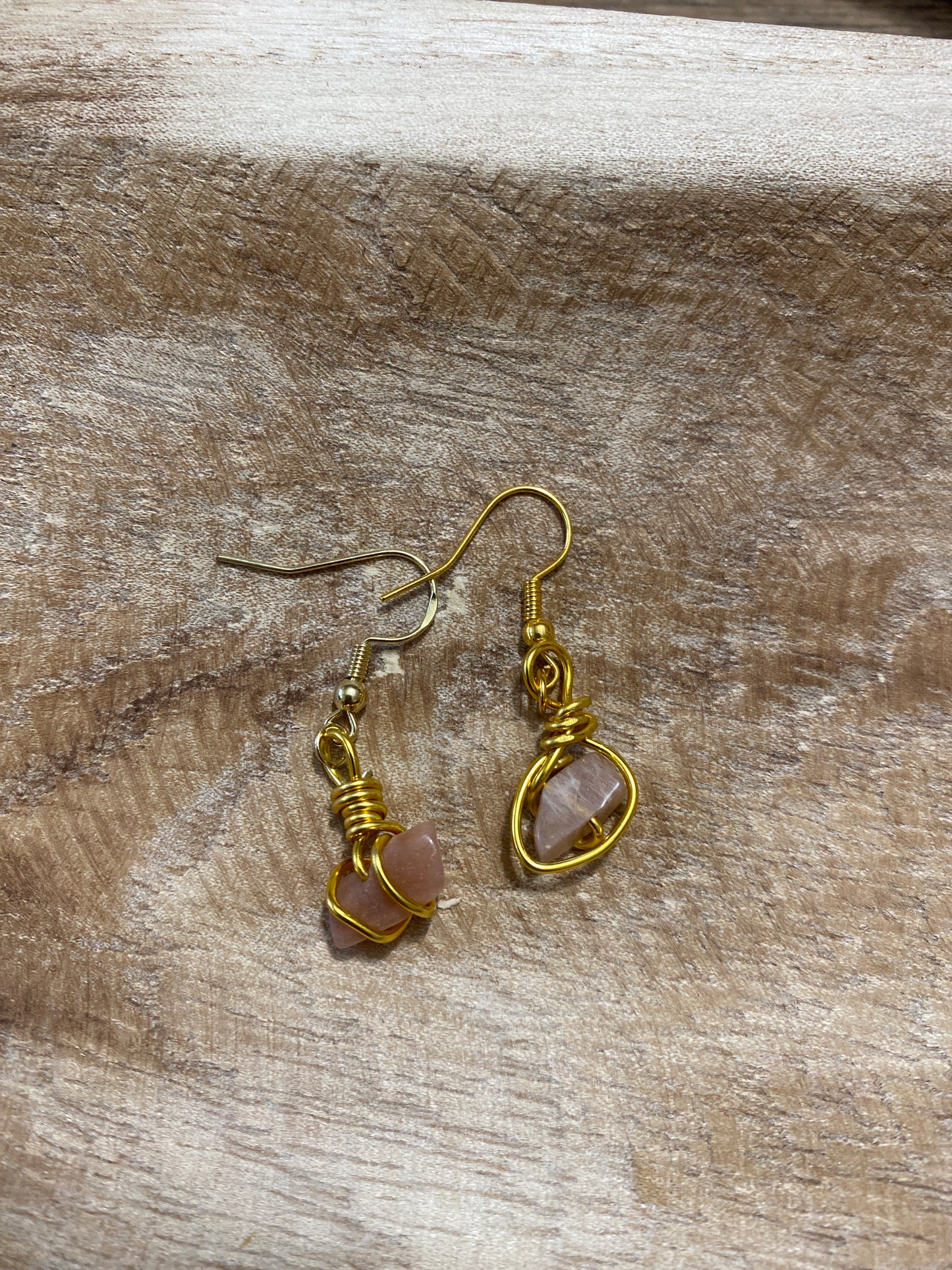 Boucles d’oreilles pierre de soleil