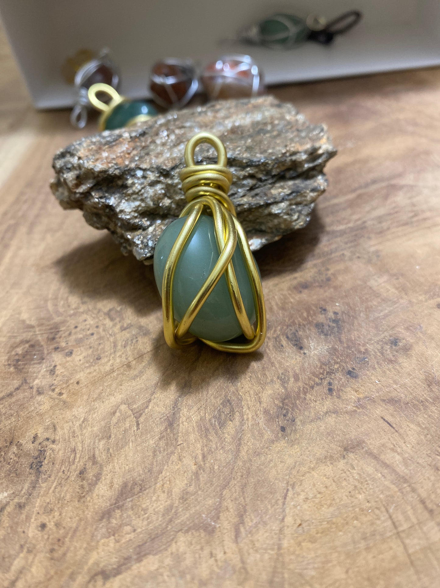 Pendentif Aventurine verte