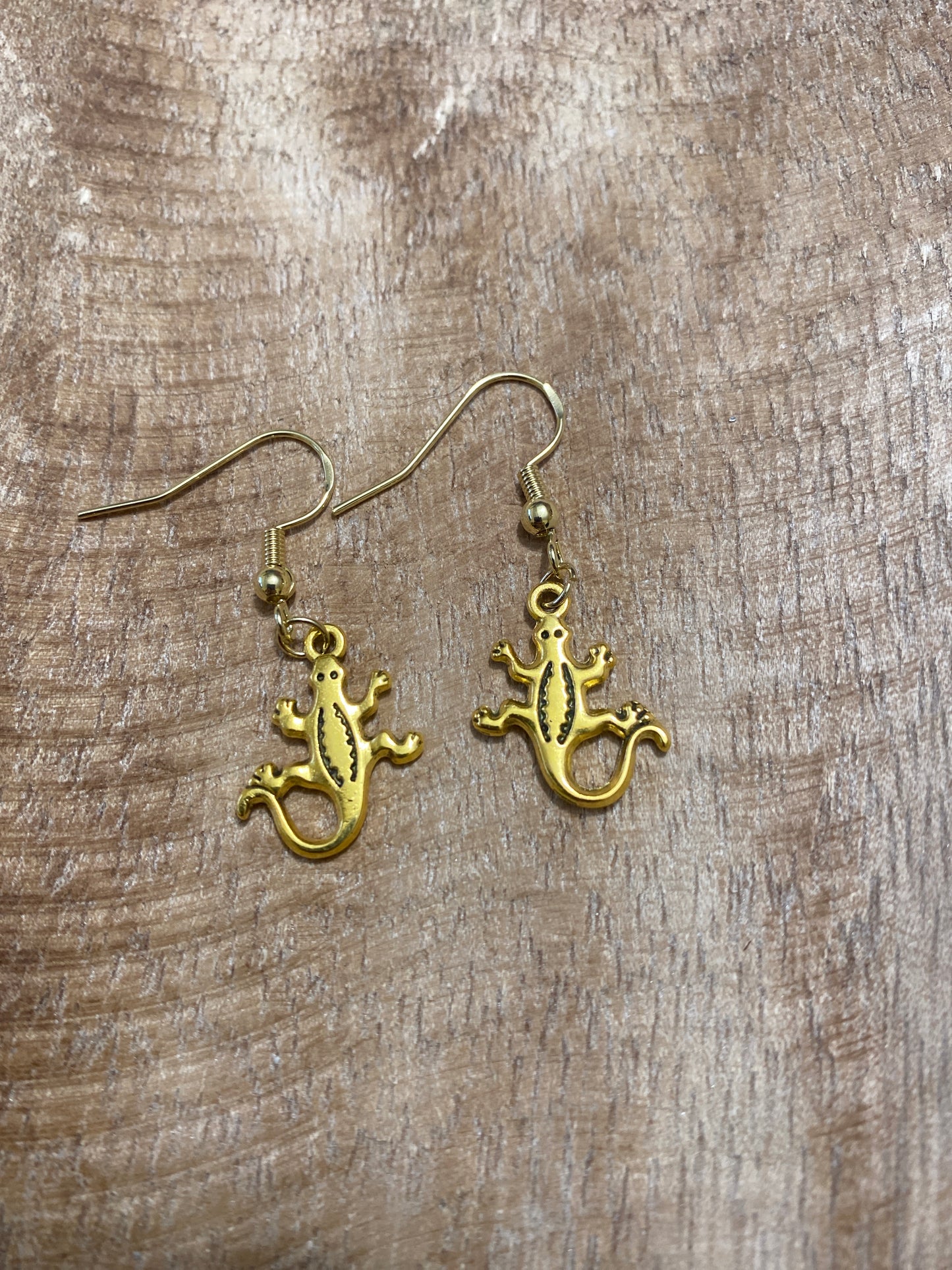 Boucles d’oreilles salamandre