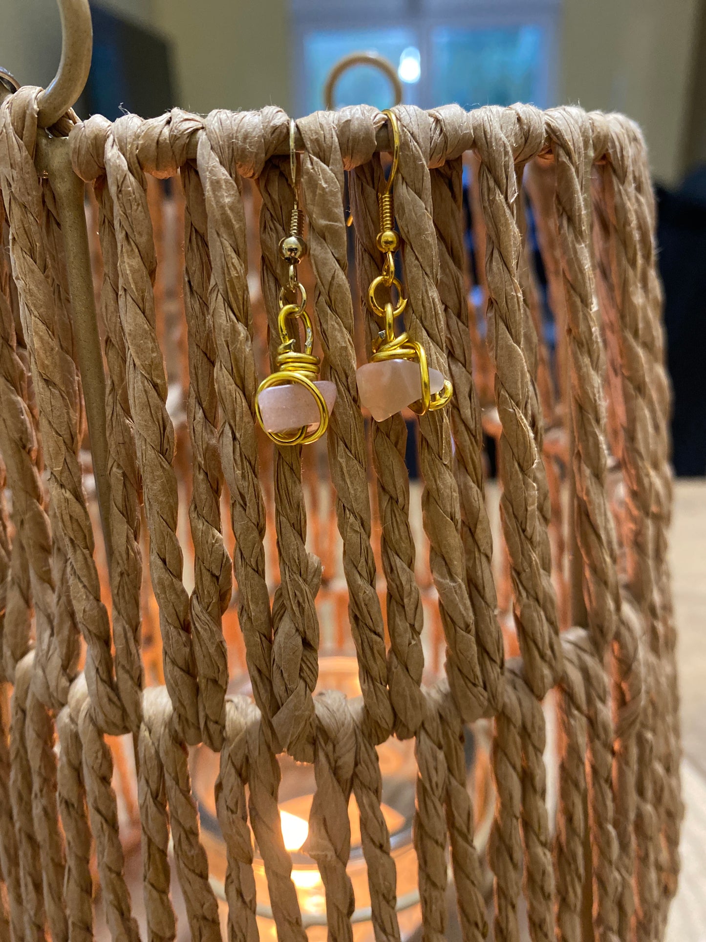 Boucles d’oreilles pierre de soleil