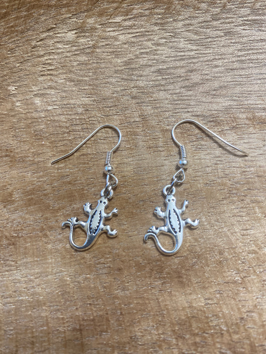 Boucles d’oreilles salamandre