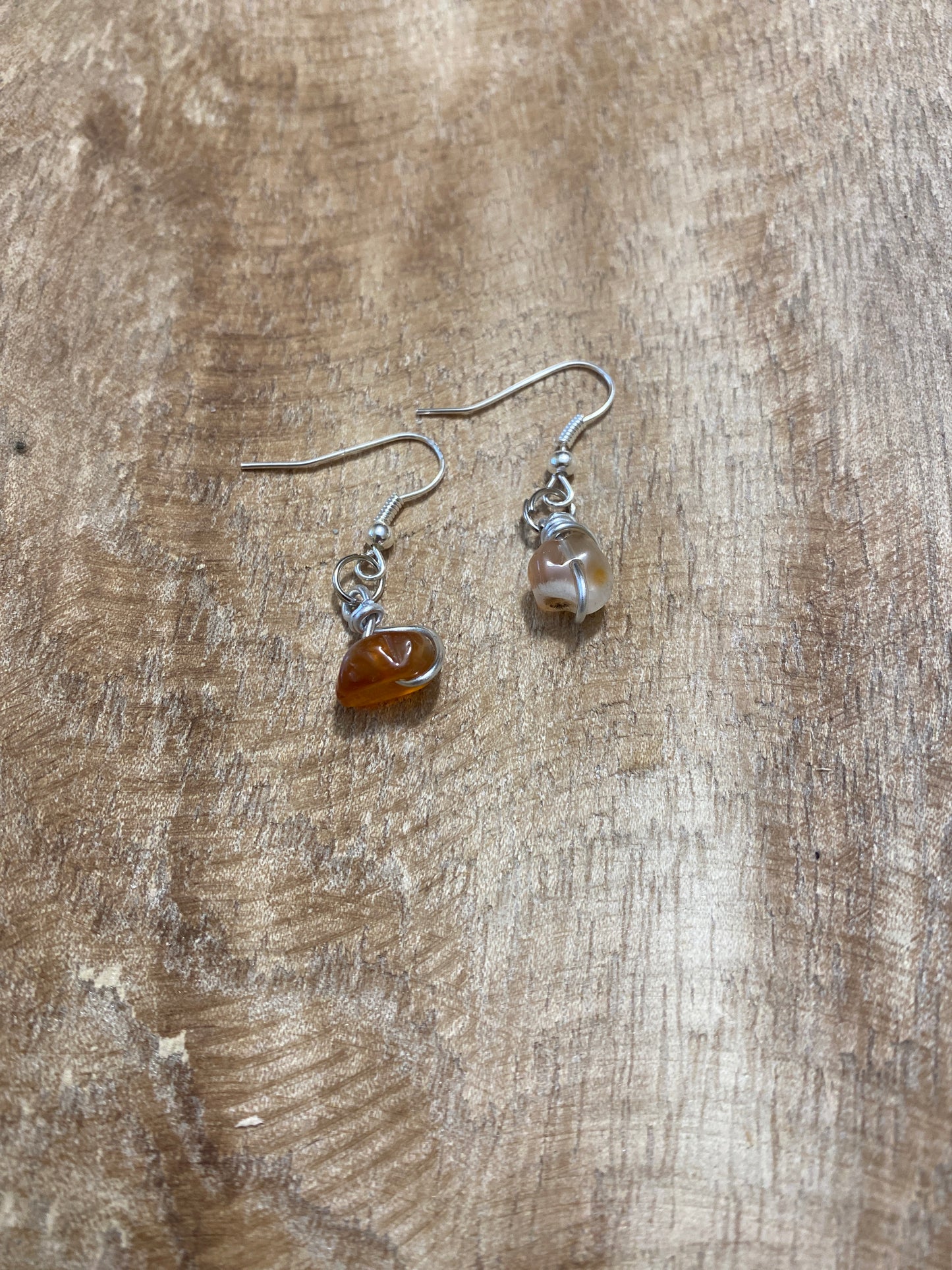 Boucles d’oreilles cornaline