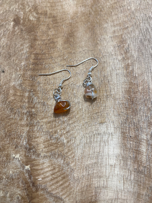 Boucles d’oreilles cornaline