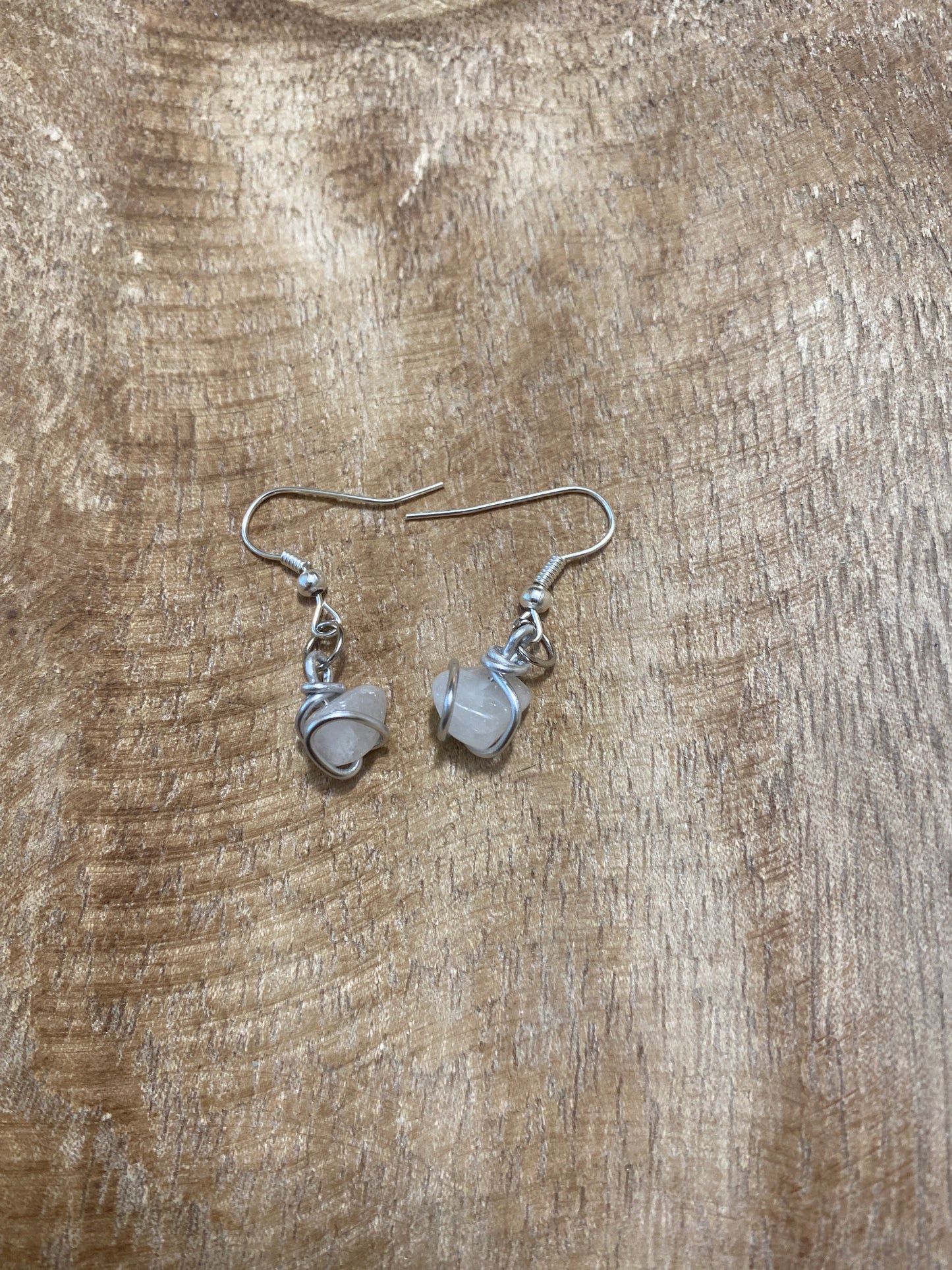 Boucles d’oreilles quartz rose