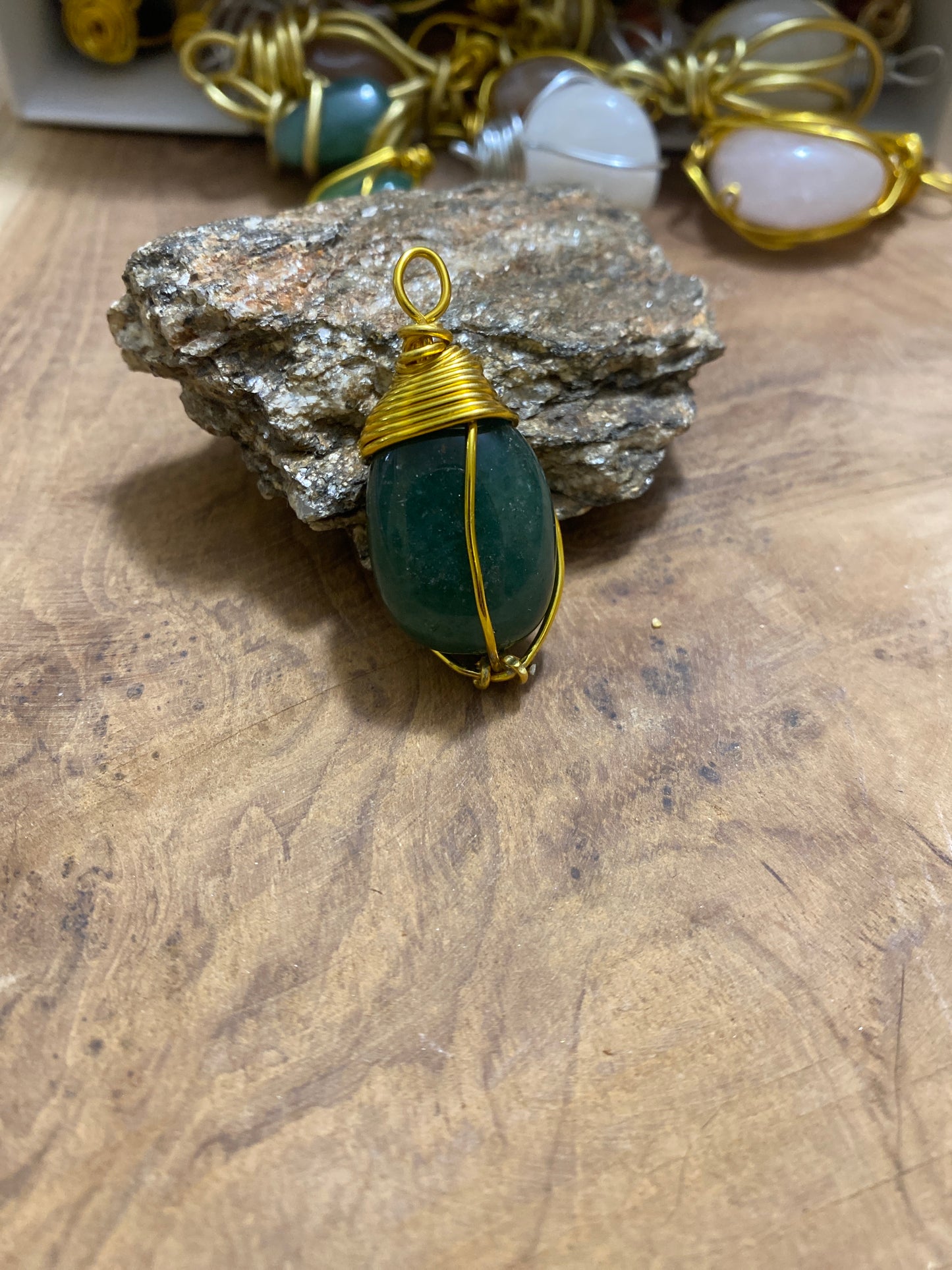 Pendentif Aventurine verte