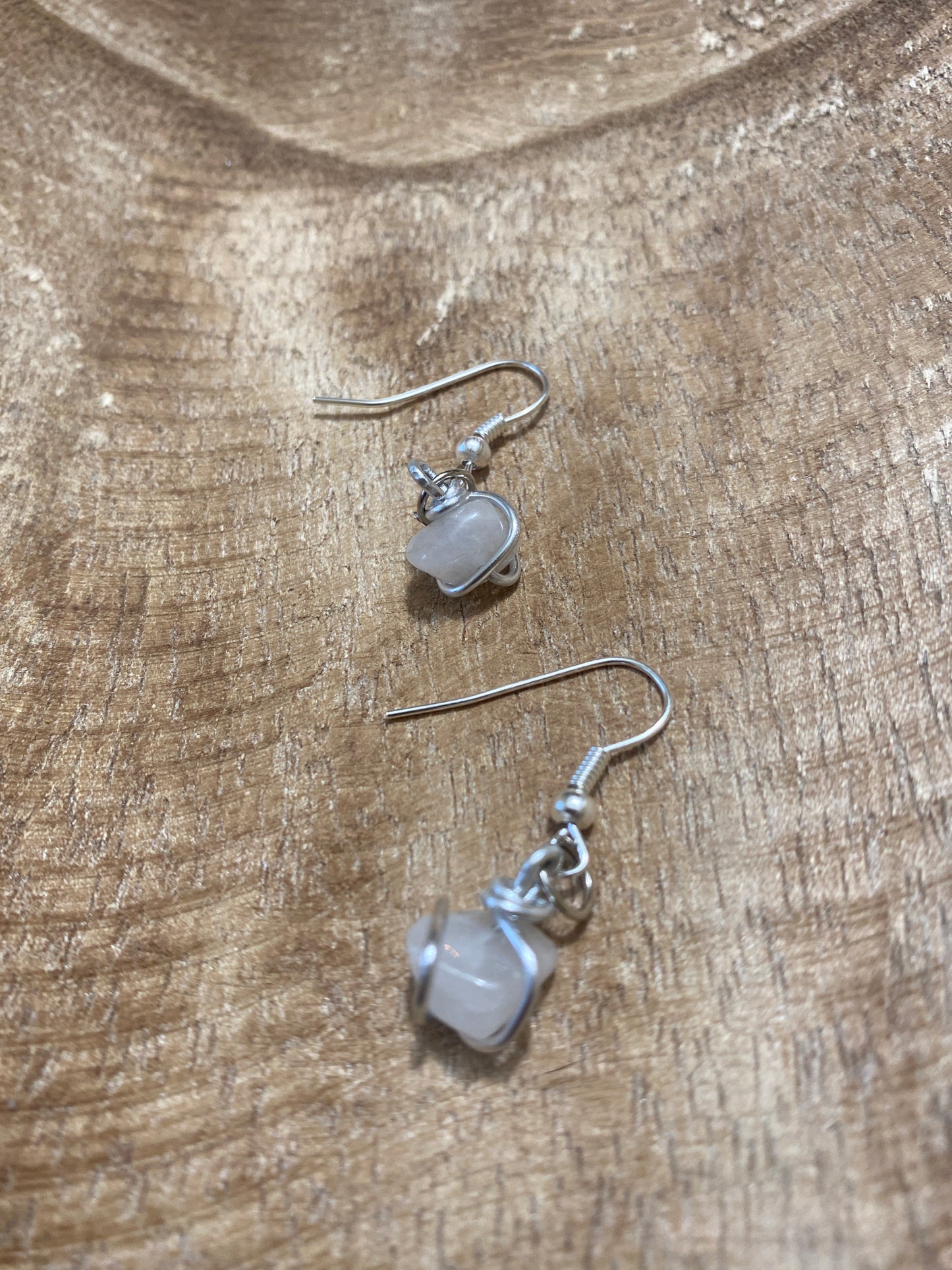 Boucles d’oreilles quartz rose