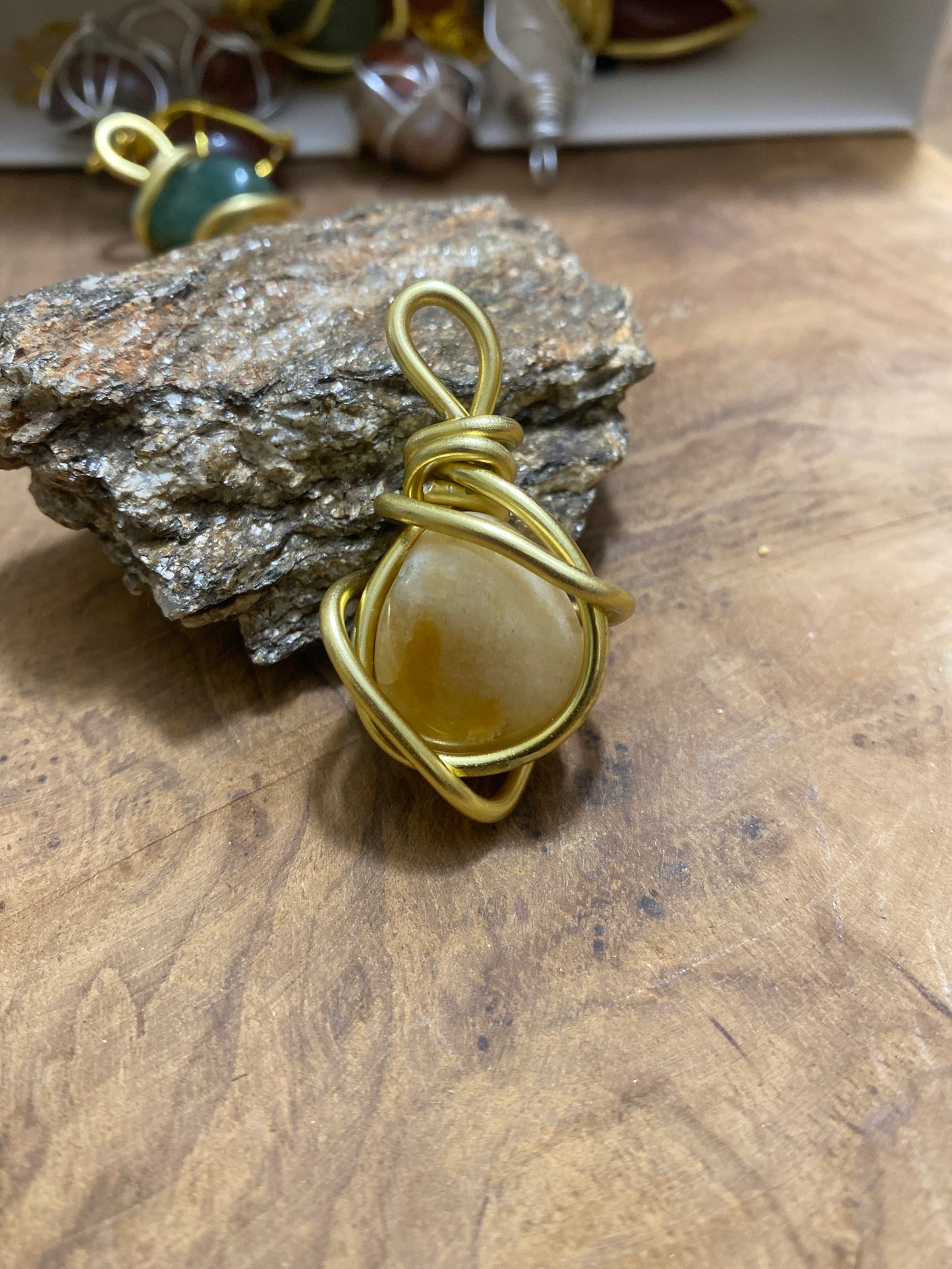 Pendentif Aventurine jaune